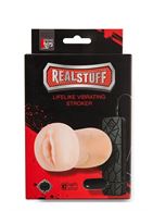 Мастурбатор-вагина REALSTUFF - VIBRATING MASTURBATOR PUSSY с виброяйцом на пульте