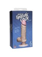 Вибромассажер-реалистик на присоске The Realistic Cock Vibrating 6” (21,6 см)