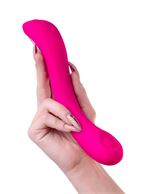 Ярко-розовый вибратор Lovense Osci 2 (22 см)