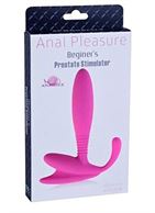 Розовый стимулятор простаты Beginner P-Spot Massager (12 см)