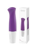 Фиолетовый мини вибратор OVO D4 (14 см)