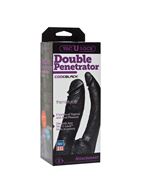 Черная насадка-фаллоимитатор для двойной стимуляции Double Penetrator (16 см)