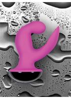 Розовый вибромассажер Femme Vibrating G Spot Rocker Pink - 13,8 см.