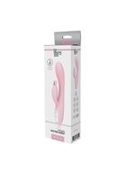 Розовый вибратор HEATING BUNNY с функцией нагрева (18,5 см)