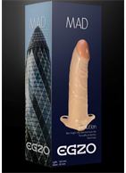 Полый поясной фаллоимитатор MAD - 16,5 см.
