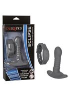 Серый массажер простаты Thrusting Rotator Probe (11,25 см)