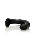 Чёрный силиконовый массажер простаты P-Rock Prostate Massager (10 см)