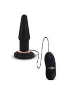 Чёрная анальная вибровтулка APEX BUTT PLUG LARGE (15 см)