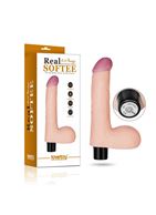 Телесный вибратор реалистик Real Softee Cock 8 (17 см)