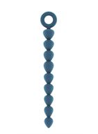 Синяя анальная цепочка Bead Chain - 24,9 см.