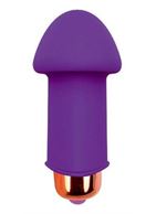 Фиолетовый силиконовый вибромассажер Sweet Toys (5 см)