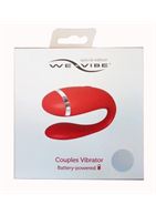 Красный вибратор для пар на батарейках We-Vibe Special Edition