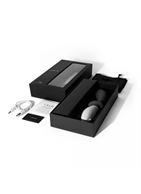 Графитовый перезаряжаемый вибростимулятор простаты Loki Obsidian Black - 19,6 см.