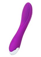 Фиолетовый вибратор с ресничками JOS - DESI (18,5 см)