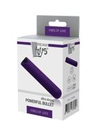Фиолетовый мини вибратор POWERFUL BULLET