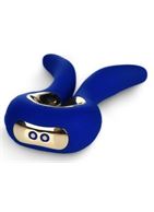 Синий вибратор Gvibe Mini с ушками