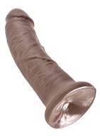 Коричневый фаллоимитатор 8" King Cock (20,3 см)
