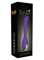 Фиолетовый вибромассажёр G-VOLUTION для стимуляции G-точки - 22 см.