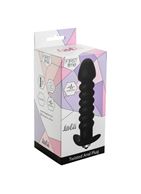 Чёрная анальная вибропробка Twisted Anal Plug (13 см)