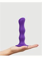 Фиолетовая насадка Strap-On-Me Dildo Geisha Balls - размер M