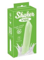 Зеленая вибропуля Shaker Vibe (10,2 см)