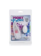 Круглое белое виброяйцо Pocket Exotics Vibrating Egg