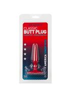 Красная анальная пробка Butt Plug Red Slim Small