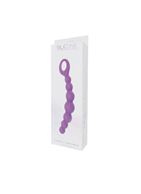 Фиолетовая анальная цепочка CATERPILL-ASS SILICONE PURPLE - 19,5 см.