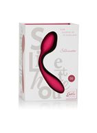 Красный перезаряжаемый вибромассажер Silhouette S8 