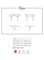 Кружевной пояс для чулок с украшением из сверкащих кристаллов Charms Garter Belt