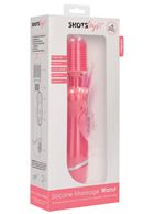 Розовый универсальный массажер Silicone Massage Wand (20 см)
