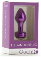 Фиолетовый анальный плаг Elegant Purple - 8,3 см.