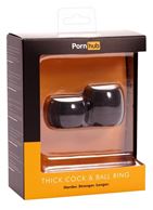Широкое эрекционное кольцо с подхватом мошонки Thick Cock & Ball Ring