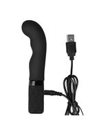Черный вибратор O-Sensual G Intru (15,24 см)