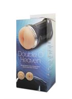 Двусторонний мастурбатор DOUBLE O HEAVEN DOUBLE ENDED COCKSTROKER - ротик и анус