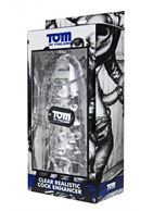 Насадка на член с кольцом для мошонки Tom of Finland - Clear Realistic Cock Enhancer (24 см)