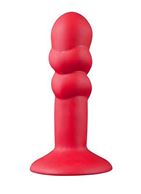 Красная анальная пробка SHOVE UP 5INCH SILICONE BUTT PLUG RED - 12,7 см.