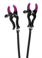 Эрекционное кольцо с зажимами на соски Cock Ring  Clamps