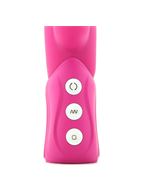 Розовый хай-тек вибромассажер iVibe Select iRabbit - 26 см.