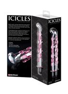 Стеклянный вибростимулятор Icicles №19 - 17,8 см.
