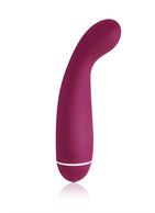 Фиолетовый вибромассажер Intro 6 Purple для G-массажа - 17 см.