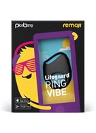 Чёрное перезаряжаемое эрекционное кольцо LIFEGUARD RING VIBE