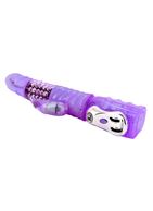 Сиреневый вибратор ротатор Deluxe Dream Lover с клиторальным отростком (26 см)