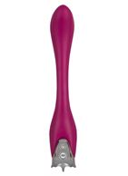 Розовый гнущийся вибратор Flexi Lover - 24 см.