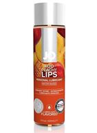 Лубрикант на водной основе с ароматом персика JO Flavored Peachy Lips - 120 мл.