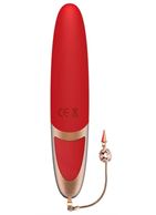 Красный вибратор DYSIS BRIGHT (12,6 см)
