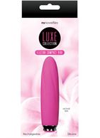 Перезаряжаемый розовый вибромассажер Luxe Compact Vibe Electra - 10,8 см.