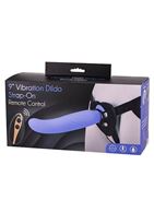 Фиолетовый вибрострапон 9INCH VIBRATION DILDO STRAP-ON - 24 см.