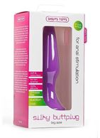 Фиолетовая анальная пробка Silky Buttplug Big Purple - 16 см.