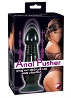 Анальная вибровтулка Anal Pusher с пультом (16 см)